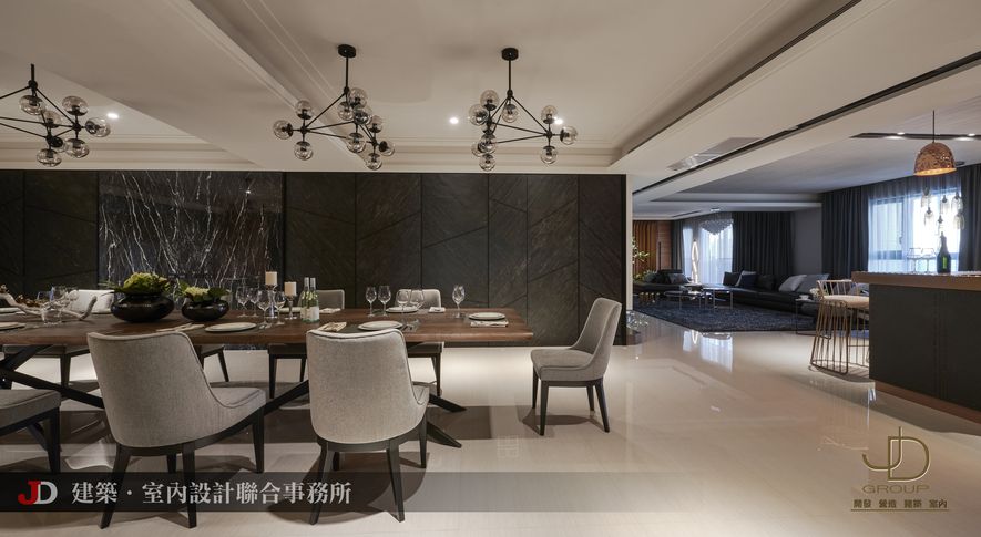 豪宅設計參考案例：現代時尚風格 200坪實景