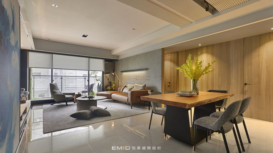 室內設計參考案例:現代時尚風格 33.5坪實景