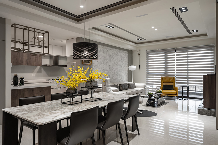 室內設計參考案例：複合混搭風格 40坪實景